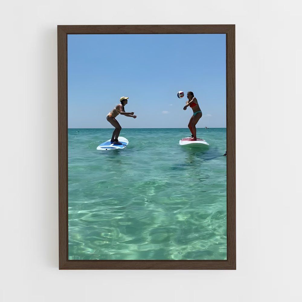 Poster Surf & Volley – affiche Beach-volley (vue 5)